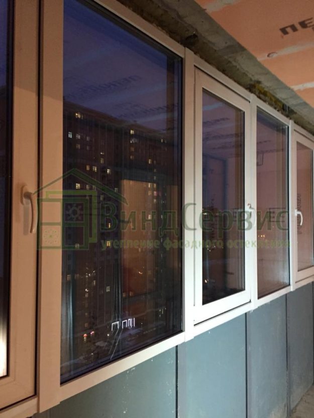 Среднерогатская 13-1 витражное остекление пол балкона ЖК Триумф парк